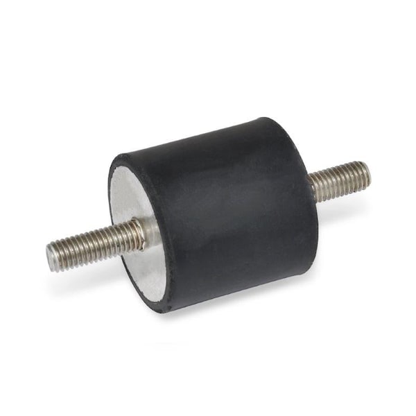 GN451.1-62-32-1/2X13-55 Rubber Bumper Stainless, Threaded Studs